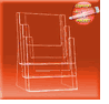 3C230 - CounterTop, Tiered, 3 Pocket, Full Page, Literature Holder