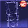 3W230 - WallMount, 3 Pocket, Catalog, Brochure Holder