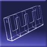 4W4 - WalMount, 4 Pocket, Trifold, Brochure Holders