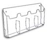 BH14W - Fabricated, WalMount, 4 Pocket, Trifold, Brochure Holders