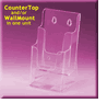 BHO-4-2CI Wall or Counter 2 Tier Trifold Brochure Holder