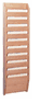 CH-14-10 Oak, WallMount, 10 Pocket, Chart/File Rack