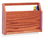 CH-15-1 Oak, WallMount, Single Pocket, File /  Chart  Holder