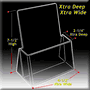 LTF-4507 - Xtra Wide, Xtra Deep Trifold Brochure Holders