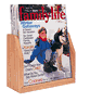 MT-1 Oak & Acrylic, CounterTop, 1 Pocket Magazine Rack