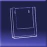 W160 - WallMount, Half Page, Brochure Holder
