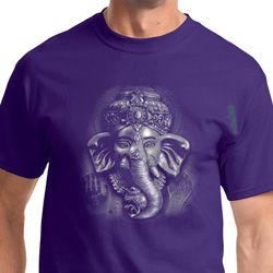 3D Ganesha Darks Mens Yoga Shirts