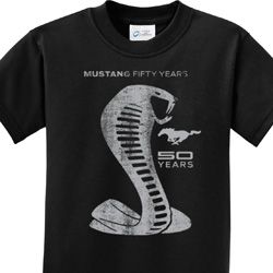 50 Years Cobra Kids Ford Mustang Shirts