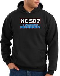 50th Birthday Hooded Hoodie Funny Me 50 Years Black Hoody Sweatshirt