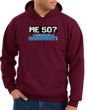 50th Birthday Hooded Hoodie Funny Me 50 Years Maroon Hoody Sweatshirt