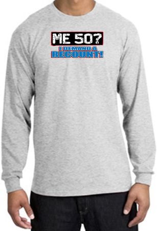 50th Birthday Long Sleeve Shirt - Funny Me 50 Years Ash Longsleeve