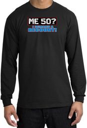 50th Birthday Long Sleeve Shirt - Funny Me 50 Years Black Longsleeve