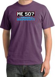 50th Birthday Pigment Dyed T-Shirt - Me 50 Years Plum Shirt