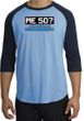 50th Birthday Raglan Shirt Funny Me 50 Years Carolina Blue/Navy Tee