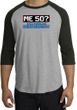 50th Birthday Raglan Shirt - Funny Me 50 Years Heather Grey/Black Tee