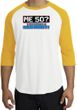 50th Birthday Raglan Shirt - Funny Me 50 Years White/Gold Tee Shirt