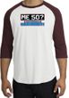 50th Birthday Raglan Shirt Funny Me 50 Years White/Maroon Tee Shirt