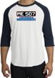 50th Birthday Raglan Shirt - Funny Me 50 Years White/Navy Tee Shirt