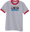 50th Birthday Ringer T-shirt Funny Me 50 Years Heather Grey/Red Tee