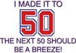 50th Birthday Shirt I Made It To 50 Ringer Shirt Heather Grey/Black