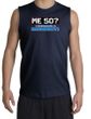 50th Birthday Shooter - Funny Me 50 Years Adult Navy Muscle Shirt