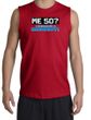 50th Birthday Shooter - Funny Me 50 Years Adult Red Muscle Shirt