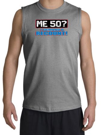 50th Birthday Shooter - Funny Me 50 Years Sports Grey Muscle Shirt
