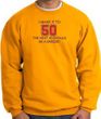 50th Birthday Sweatshirt I Made It To 50 Sweatshirt Gold