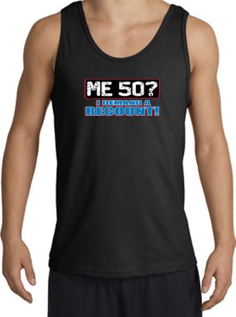 50th Birthday Tanktop - Funny Me 50 Years Adult Black Tank Top