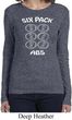 6 Pack Abs Beer Funny Ladies Long Sleeve Shirt