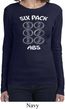 6 Pack Abs Beer Funny Ladies Long Sleeve Shirt