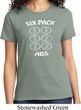 6 Pack Abs Beer Funny Ladies Shirt