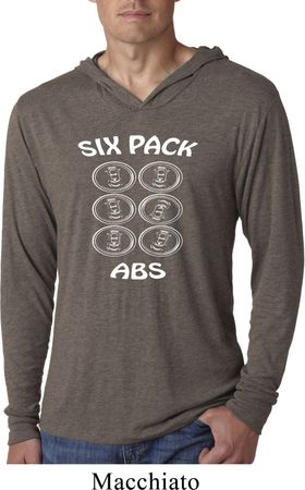 6 Pack Abs Beer Funny Lightweight Hoodie Shirt