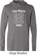 6 Pack Abs Beer Funny Lightweight Hoodie Tee