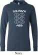 6 Pack Abs Beer Funny Lightweight Hoodie Tee