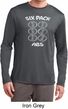 6 Pack Abs Beer Funny Mens Dry Wicking Long Sleeve Shirt
