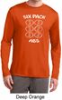 6 Pack Abs Beer Funny Mens Dry Wicking Long Sleeve Shirt