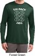 6 Pack Abs Beer Funny Mens Dry Wicking Long Sleeve Shirt