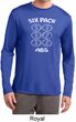 6 Pack Abs Beer Funny Mens Dry Wicking Long Sleeve Shirt