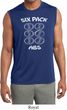 6 Pack Abs Beer Funny Mens Sleeveless Moisture Wicking Shirt
