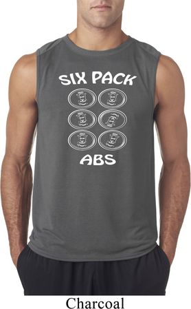 6 Pack Abs Beer Funny Mens Sleeveless Shirt