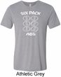 6 Pack Abs Beer Funny Mens Tri Blend Crewneck Shirt