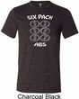 6 Pack Abs Beer Funny Mens Tri Blend Crewneck Shirt
