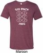 6 Pack Abs Beer Funny Mens Tri Blend Crewneck Shirt
