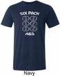 6 Pack Abs Beer Funny Mens Tri Blend Crewneck Shirt