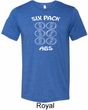 6 Pack Abs Beer Funny Mens Tri Blend Crewneck Shirt