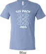 6 Pack Abs Beer Funny Mens Tri Blend V-neck Shirt