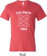 6 Pack Abs Beer Funny Mens Tri Blend V-neck Shirt