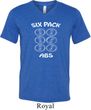 6 Pack Abs Beer Funny Mens Tri Blend V-neck Shirt