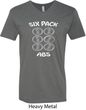 6 Pack Abs Beer Funny Mens V-Neck Shirt